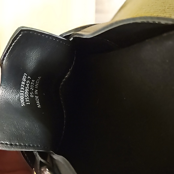 ASOS DESIGN Muse Premium black leather mule silver buckle black NWT sz.7 slides - Picture 3 of 7